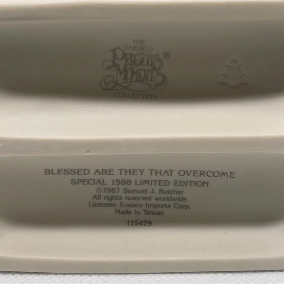 Vintage 1987 Precious Moments Blessed Are They That Overcome w/BOX - Picture 5 of 5